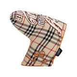 Golf Now Wine Later "Plaid" Blade Putter Cover