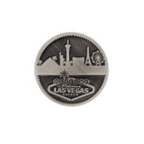 las vegas collector coin with city skyline on face
