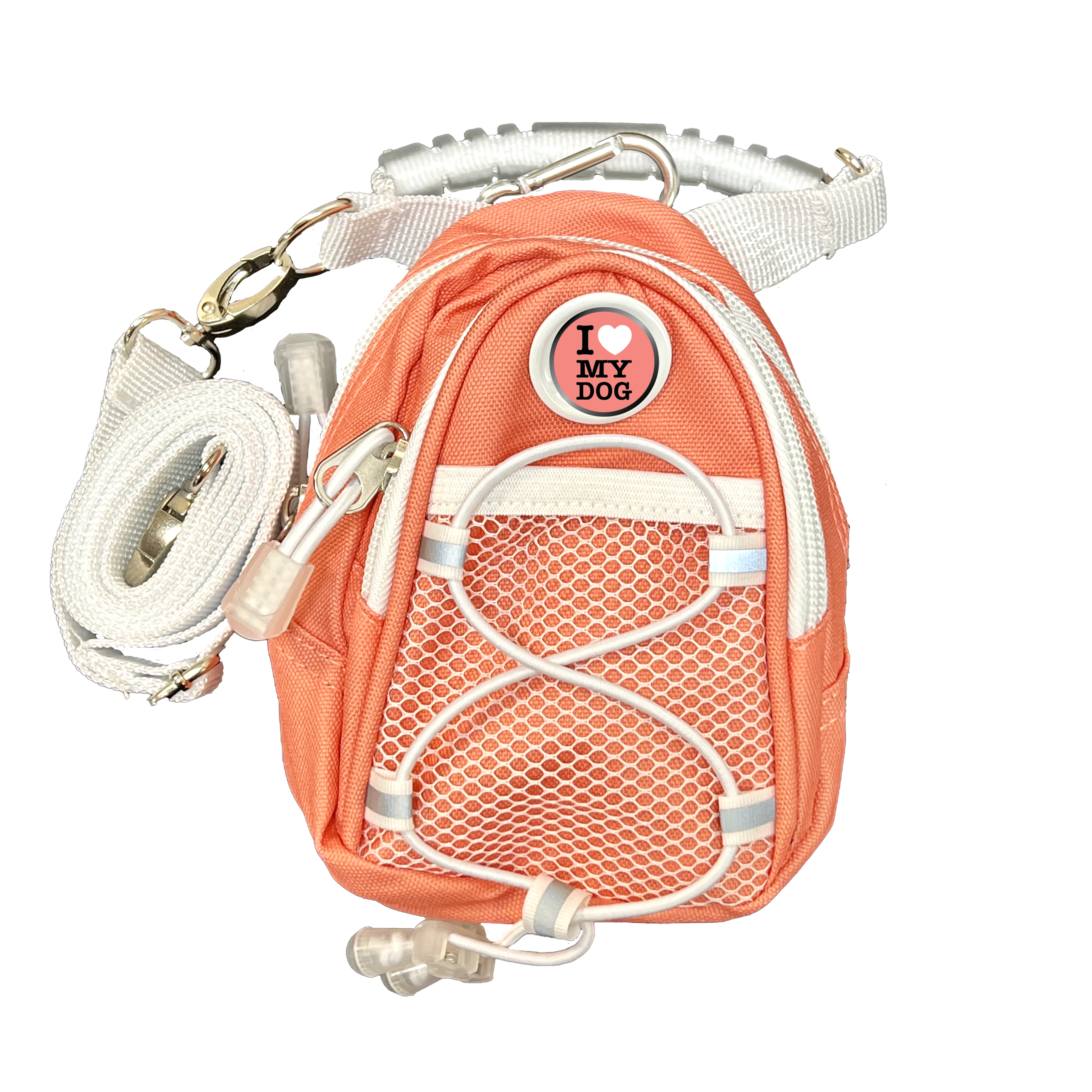 Coral Mini Day Pack I love my Dog