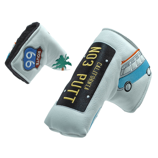 Cali "Route 66" White Blade Putter Cover