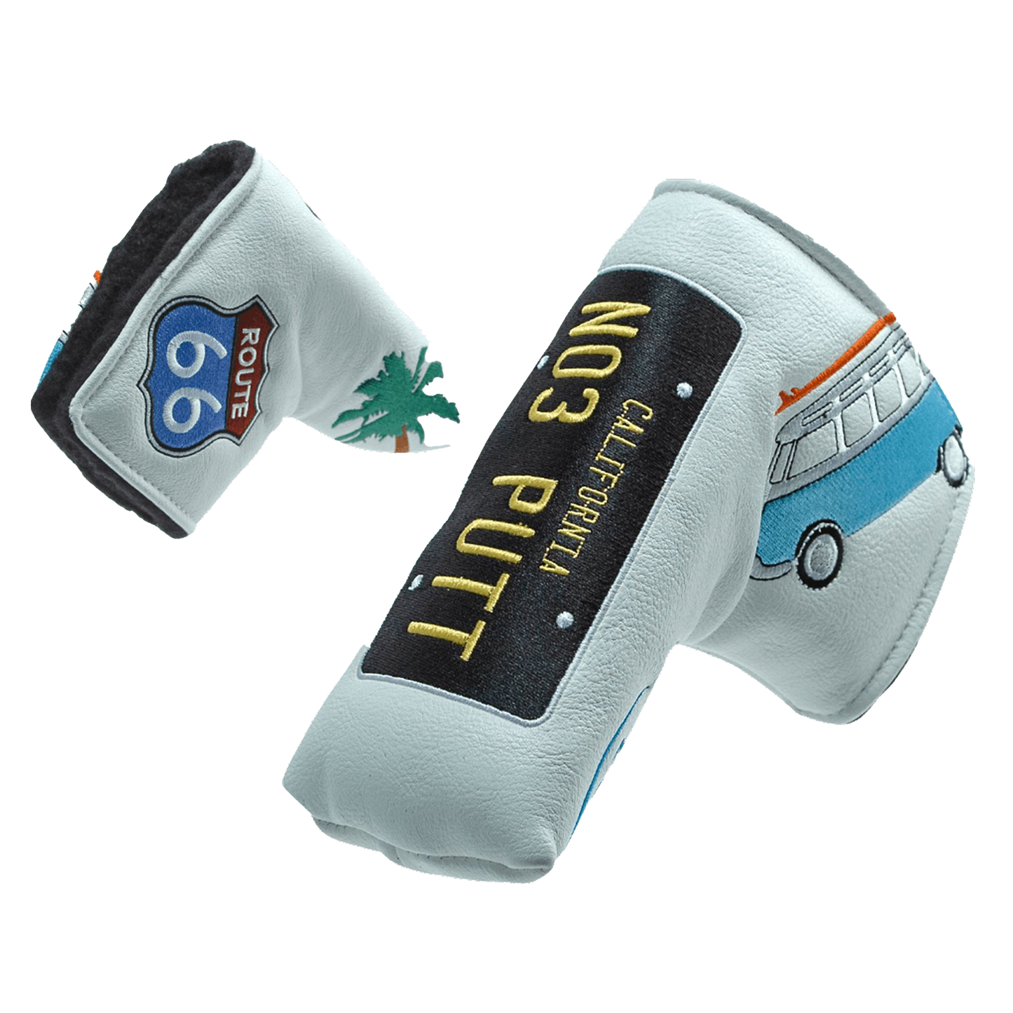 Cali "Route 66" White Blade Putter Cover