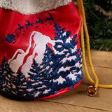 Christmas "Santa's Sleigh" Valuables Pouch