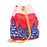 Christmas "Santa's Sleigh" Valuables Pouch