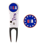 USA "Est. 1776" Divot Tool With Marker Set