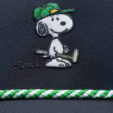 Peanuts "Golfer" Navy 5 Panel Mid Rope Snoopy Hat