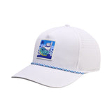Good Vibes Only Patch White - 5 Panel Mid Rope Hat