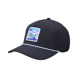 Good Vibes Only Patch Navy - 5 Panel Mid Rope Hat