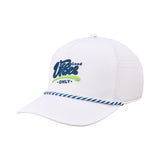 Good Vibes Only White - 5 Panel Mid Rope Hat