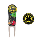 Live Lucky Divot Tool with Ball Marker Set Multicolor