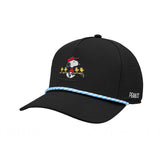 Peanuts "Crew" Black 5 Panel Mid Rope Snoopy Hat