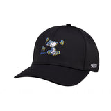Peanuts "Dancing" Black Premier Adjustable Snoopy Hat