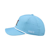 Peanuts "Golfbag" Carolina Blue 5 Panel Mid Rope Snoopy Hat