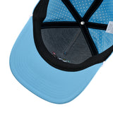 Peanuts "Golfbag" Carolina Blue 5 Panel Mid Rope Snoopy Hat