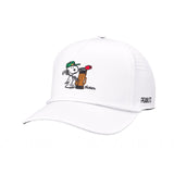 Peanuts "Golfbag" White 5 Panel Mid Rope Snoopy Hat