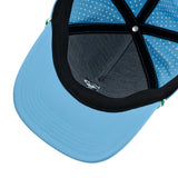 Peanuts "Golfer" Carolina Blue 5 Panel Mid Rope Snoopy Hat