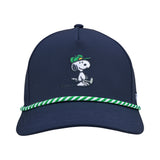 Peanuts "Golfer" Navy 5 Panel Mid Rope Snoopy Hat