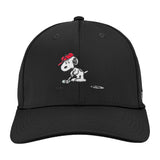 Peanuts "Putt" Black Premier Adjustable Snoopy Hat