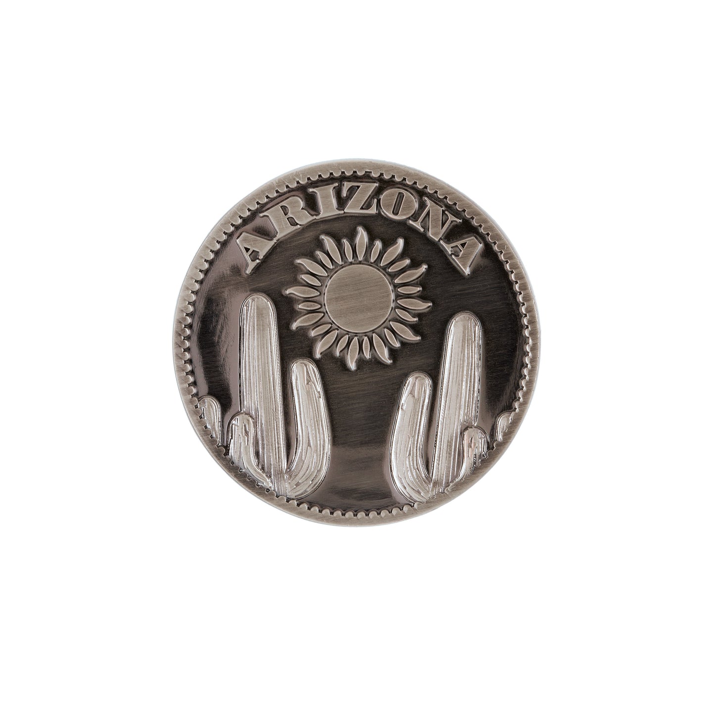 arizona collector coin with cactus on the face