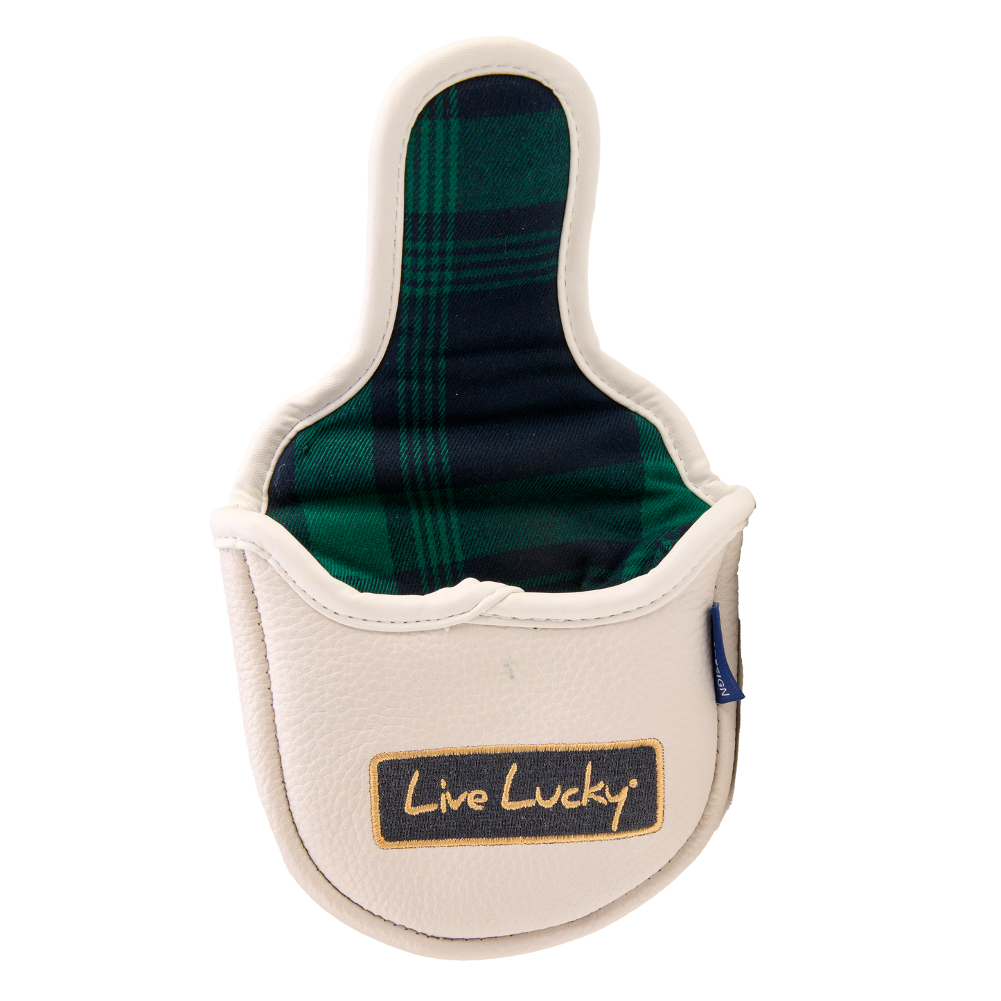 Live Lucky "Tartan" Leather Mallet Putter Cover