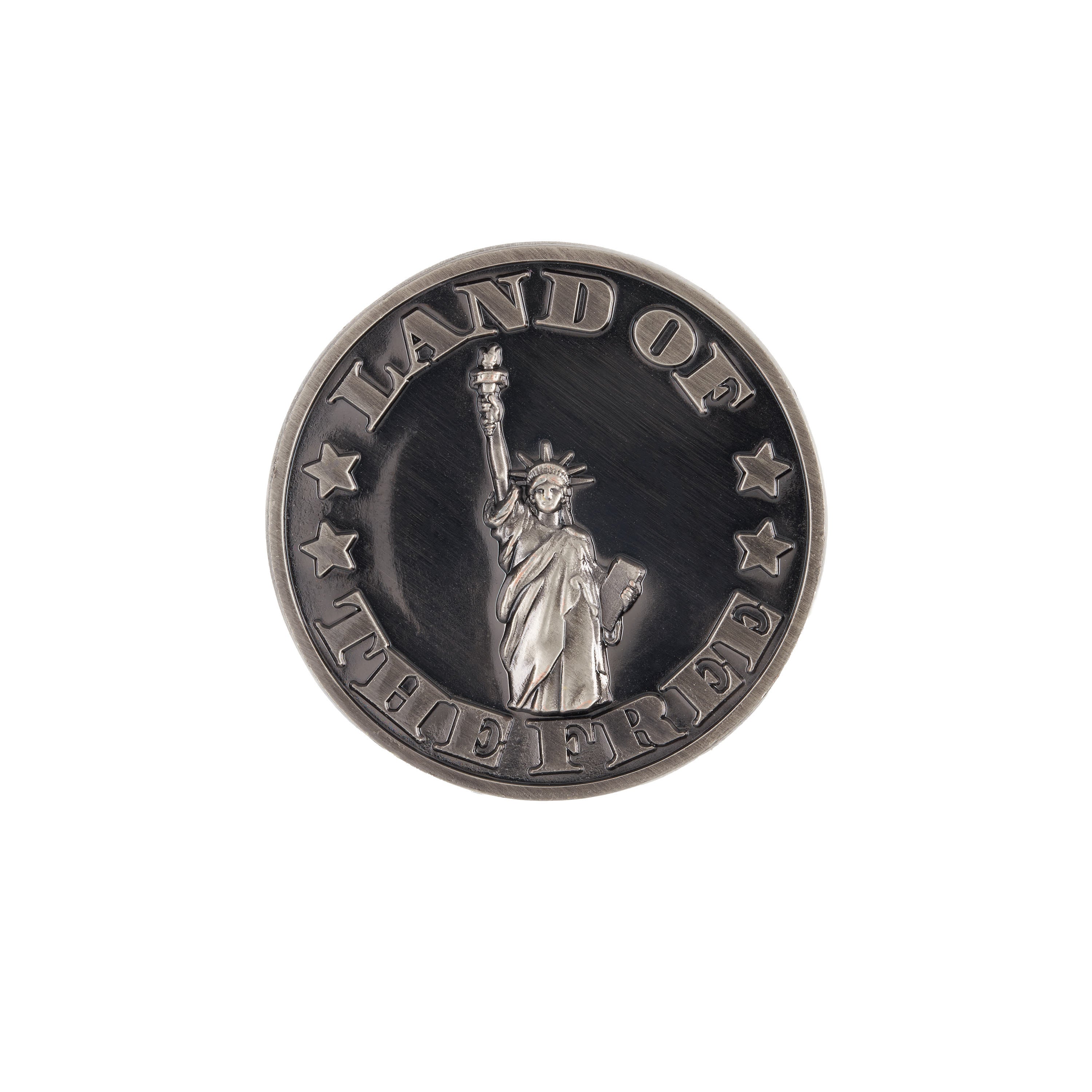 statue of liberty on the face of a collector coin