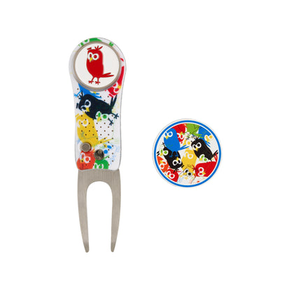 Nuthin But Birdies Divot Tool and Ball Marker Set