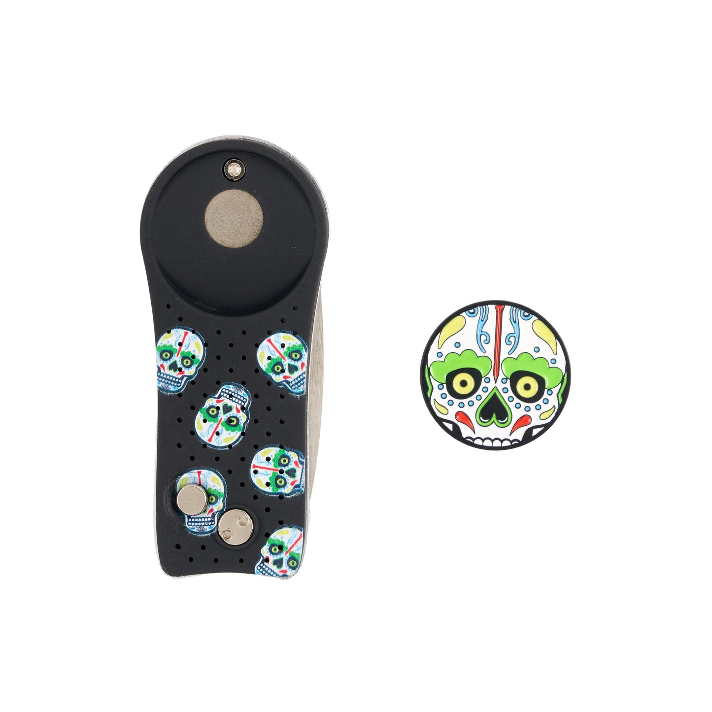 Sugar Skull Divot Tool and Ball Marker Set