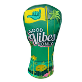 "Good Vibes Only Green Jacket" Driver Cover