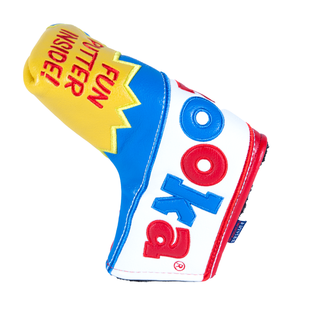 Couverture De Putter Golf – Bazooka Joe CMC Design – édition Limitée – Manche Tour – Rouge Blanc Bleu