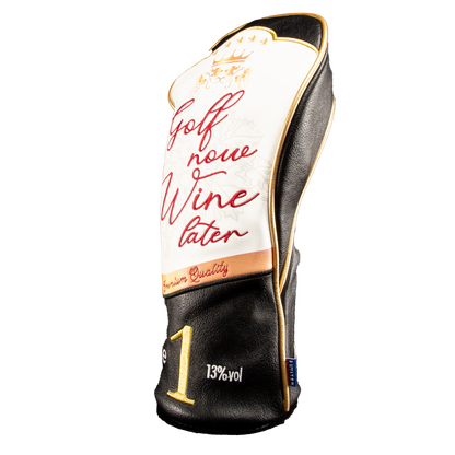 Golf Now, Wine Later Driver Cover